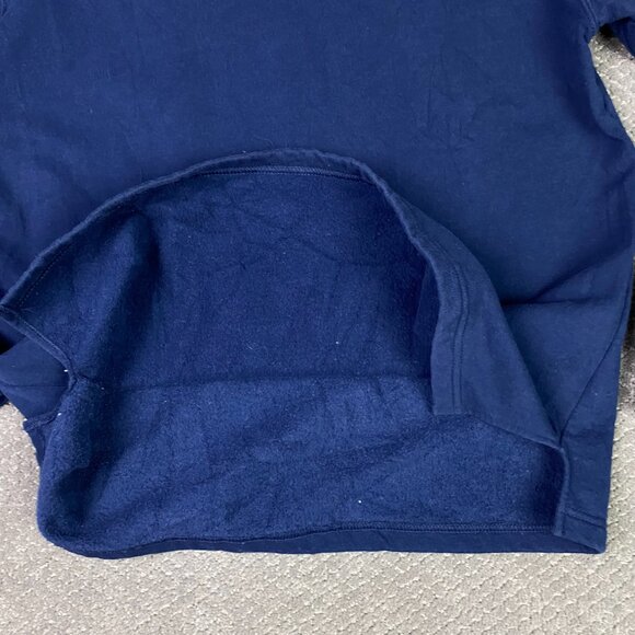 Vintage 90s Champion Sweatshirt Adult XL Blue Script Hi Lo High Low Made in USA - Picture 5 of 13